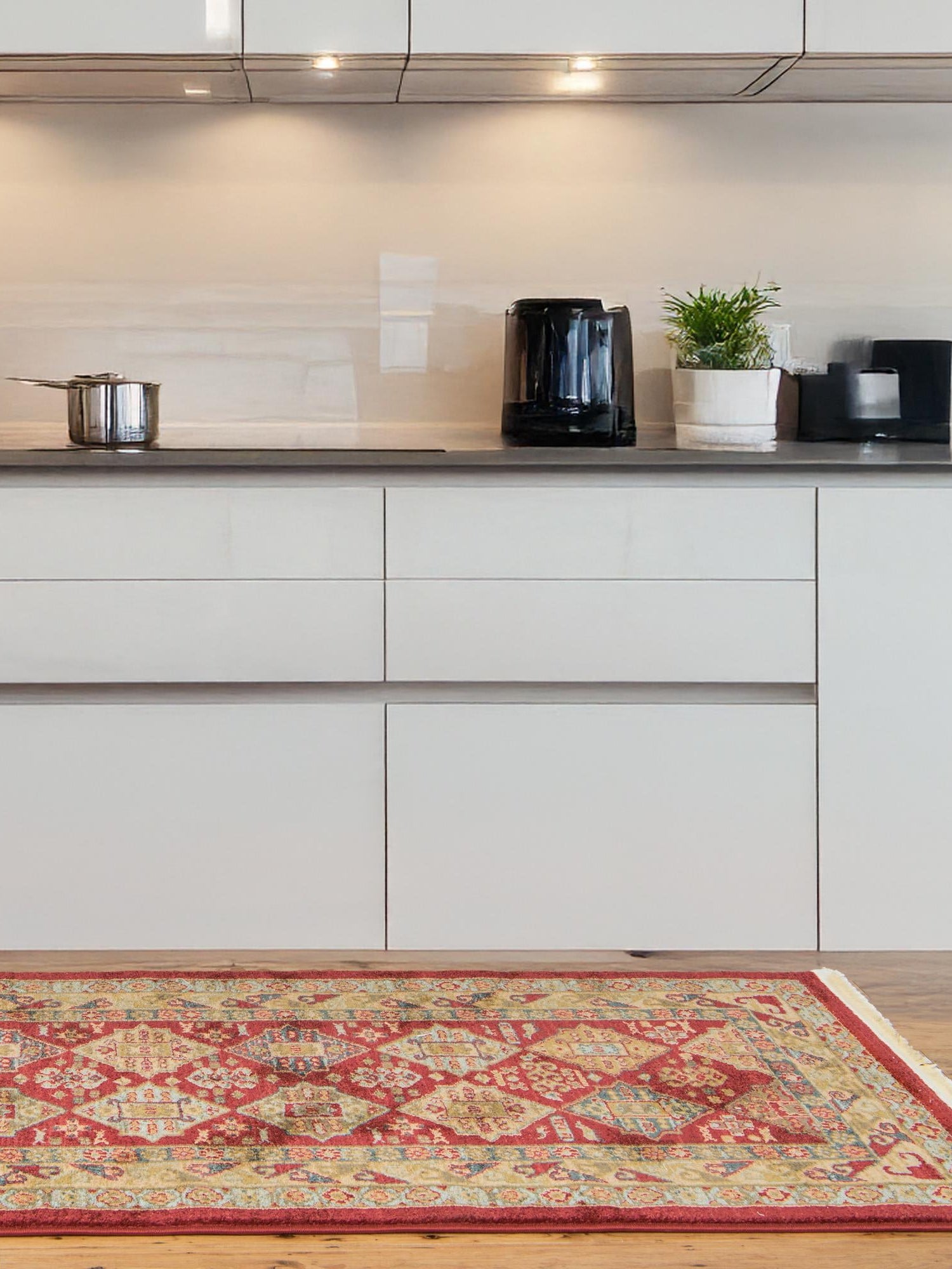 Red 2' 7 x 7' 1 Sahand Runner Area Rug