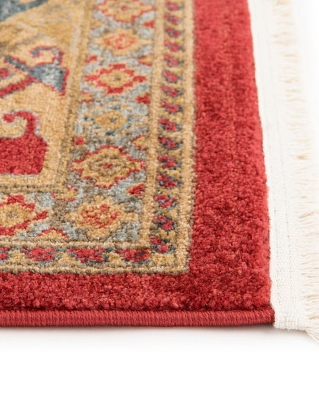 Red 2' 7 x 10' Sahand Runner Area Rug Affordable Easy Clean Traditional Design Durable Carpet for Home Interior Design Living Room Dining Office for Sale at Rug Engine