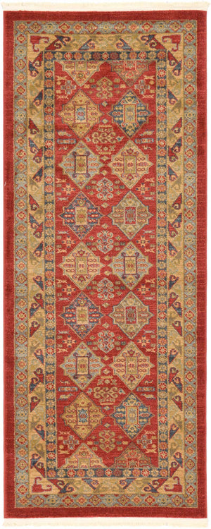 Red 3' x 7' Sahand Runner Rug