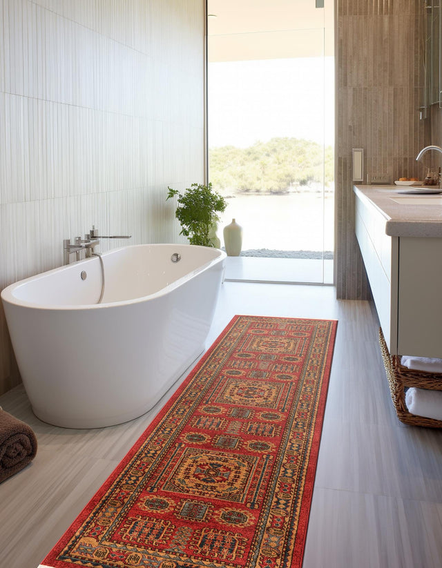 Red 3' x 7' Sahand Runner Rug