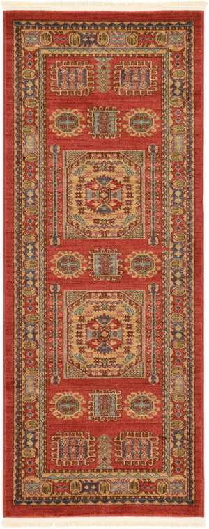 Red 3' x 7' Sahand Runner Rug