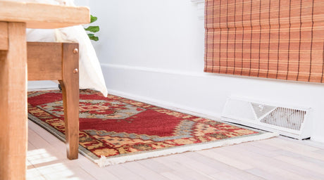 Light Blue 2' 7 x 10' Sahand Runner Area Rug Affordable Easy Clean Traditional Design Durable Carpet for Home Interior Design Living Room Dining Office for Sale at Rug Engine