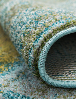 Turquoise 2' 2 x 3' 1 Jardin Rectangle Area Rug 100% Polypropylene With Cotton Backing Colorful & Vivid Modern Carpet for Home Decor for Sale at Rug Engine
