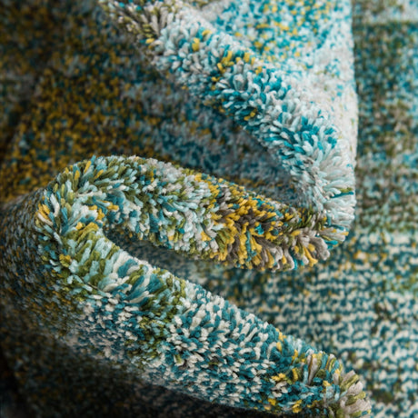Turquoise 2' 2 x 3' 1 Jardin Rectangle Area Rug 100% Polypropylene With Cotton Backing Colorful & Vivid Modern Carpet for Home Decor for Sale at Rug Engine