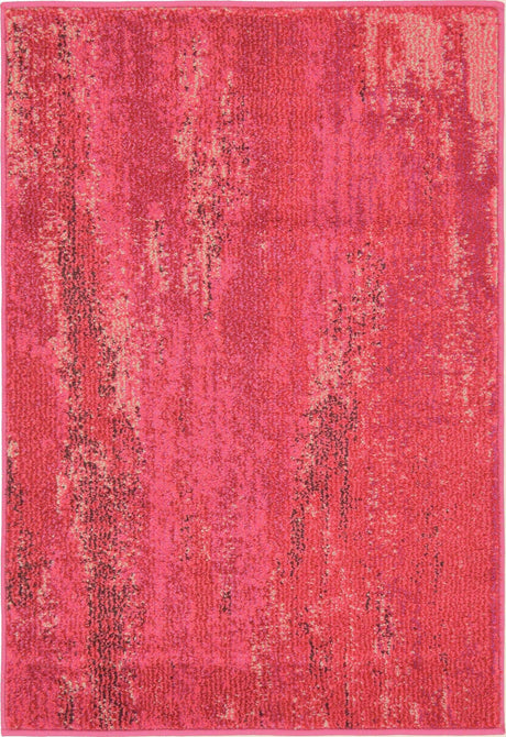 Pink 2' 2 x 3' 1 Jardin Rectangle Area Rug 100% Polypropylene With Cotton Backing Colorful & Vivid Modern Carpet for Home Decor for Sale at Rug Engine