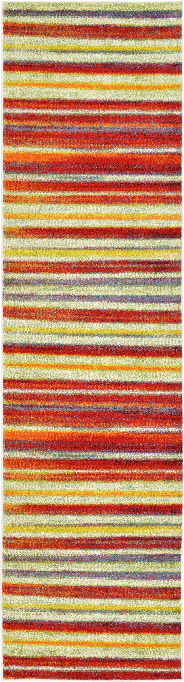 Multicolor 2' 7 x 10' Lyon Runner Area Rug Vivid Colorful Abstract Modern 100% Polypropylene Carpet for Living Room, Dining, Office for Sale at Rug Engine