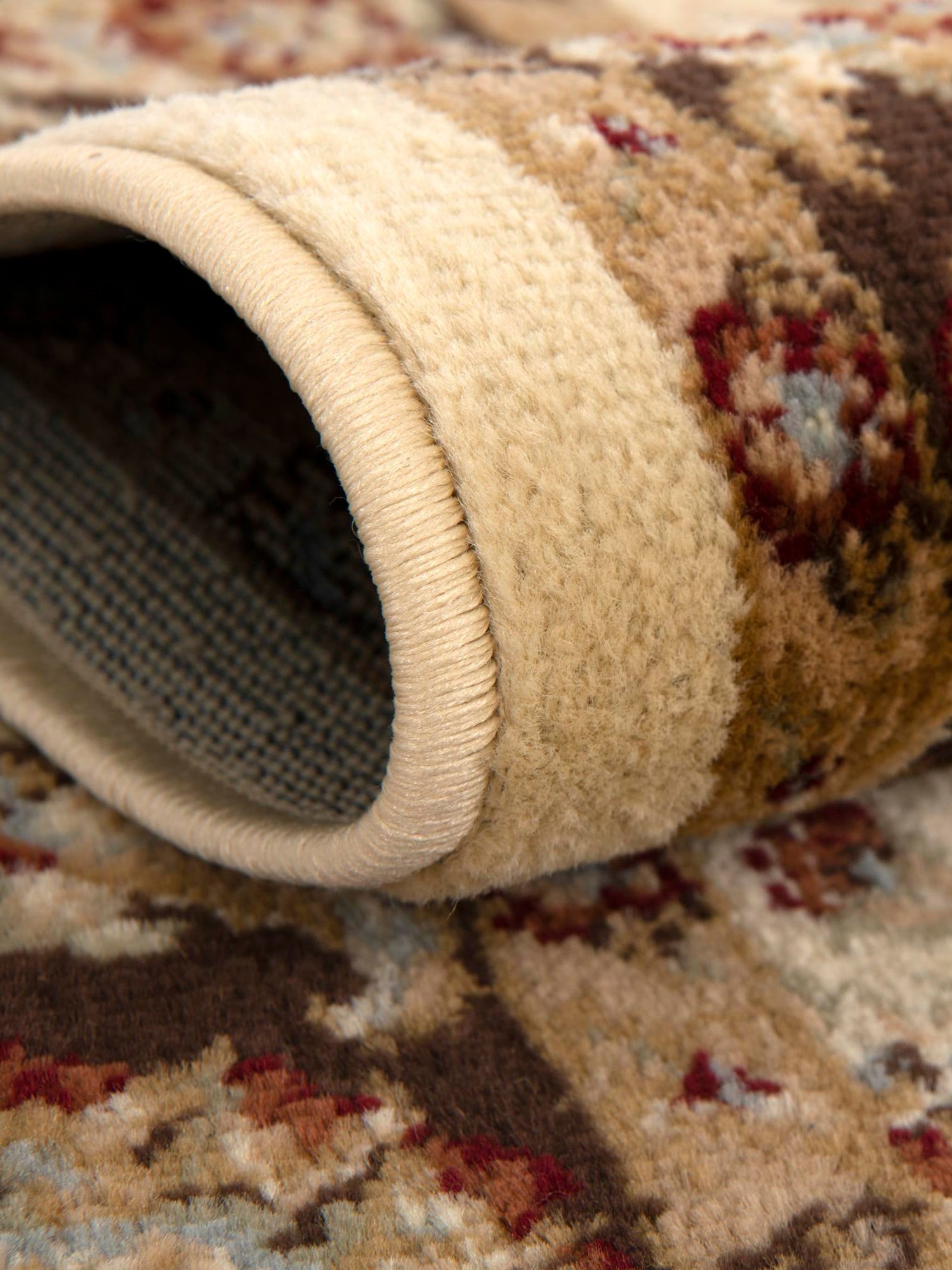 Cream 6' 1 x 6' 1 Voyage Square Area Rug