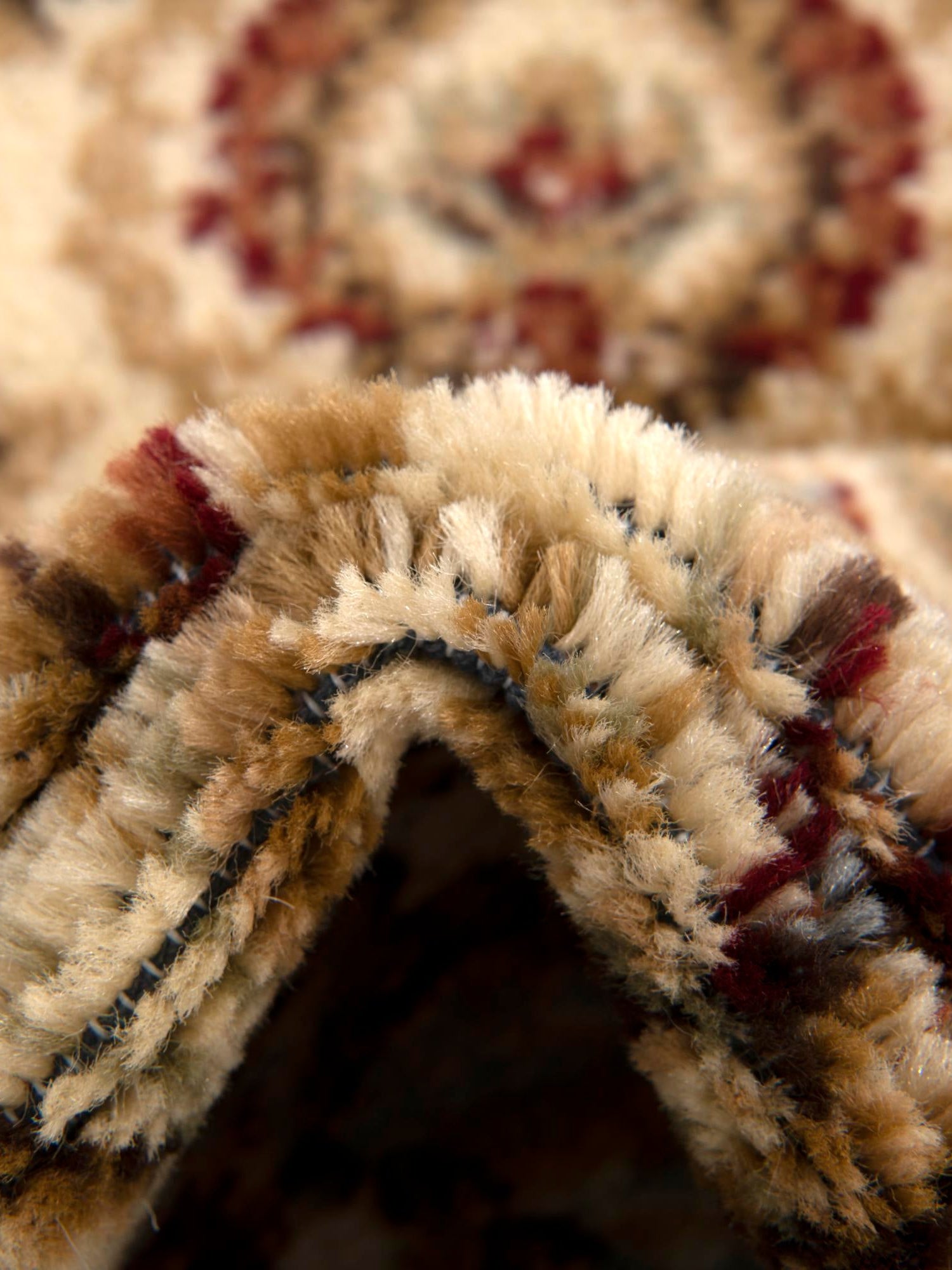 Cream 6' 1 x 6' 1 Voyage Square Area Rug