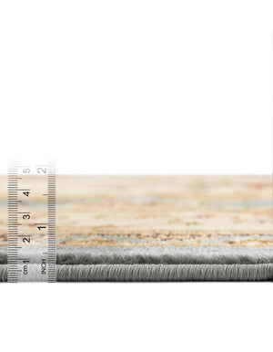 Light Blue 7' 1 x 7' 1 Versailles Square Area Rug