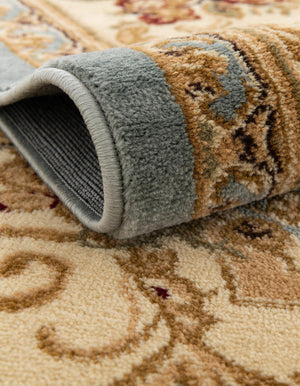 Light Blue 4' 1 x 4' 1 Versailles Square Area Rug