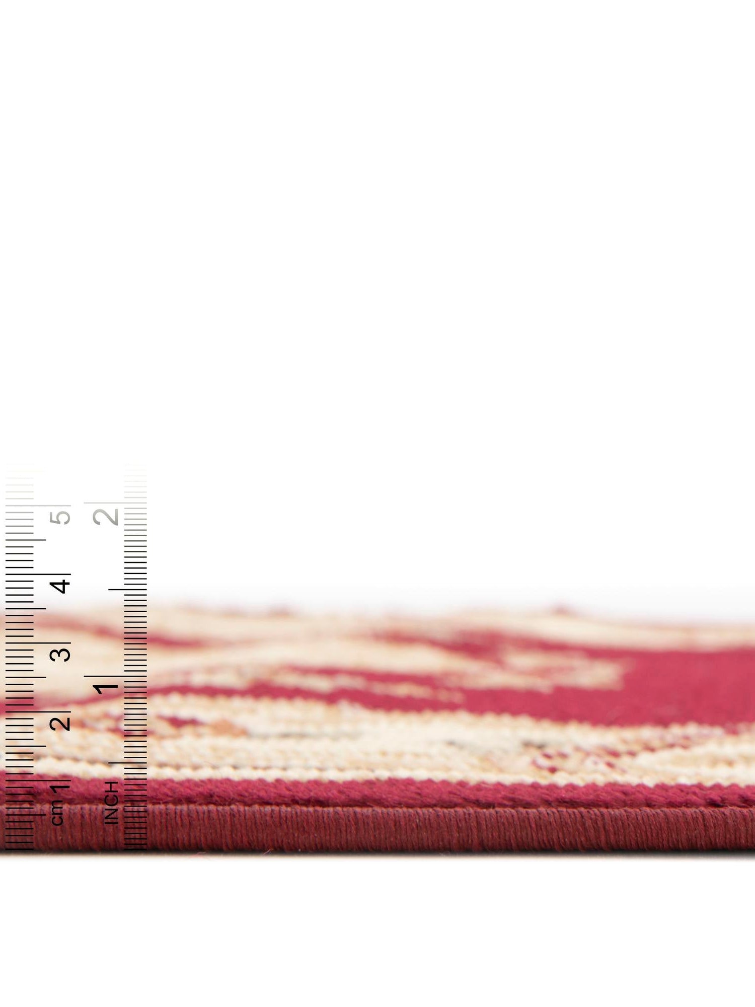 Red 3' 1 x 3' 1 Versailles Square Area Rug