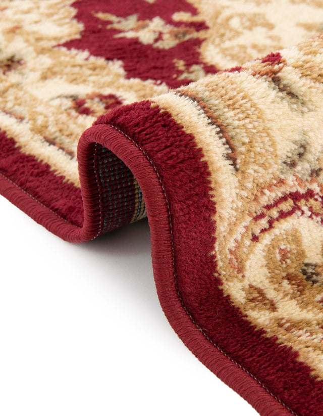 Red 7' 1 x 7' 1 Versailles Square Area Rug