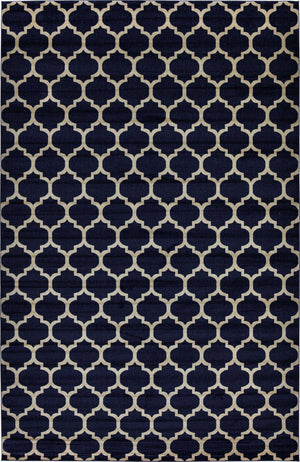 Dark Blue 10' 6 x 16' 5 Trellis Rectangle Area Rug