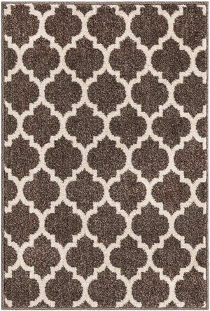 Brown 2' x 3' 1 Trellis Rectangle Area Rug
