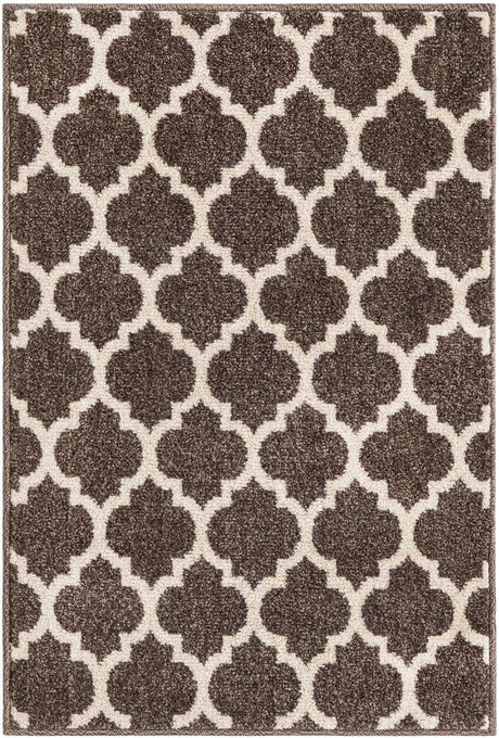 Brown 2' x 3' 1 Trellis Rectangle Area Rug