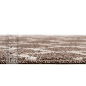 Brown 7' 10 x 7' 10 Trellis Square Area Rug