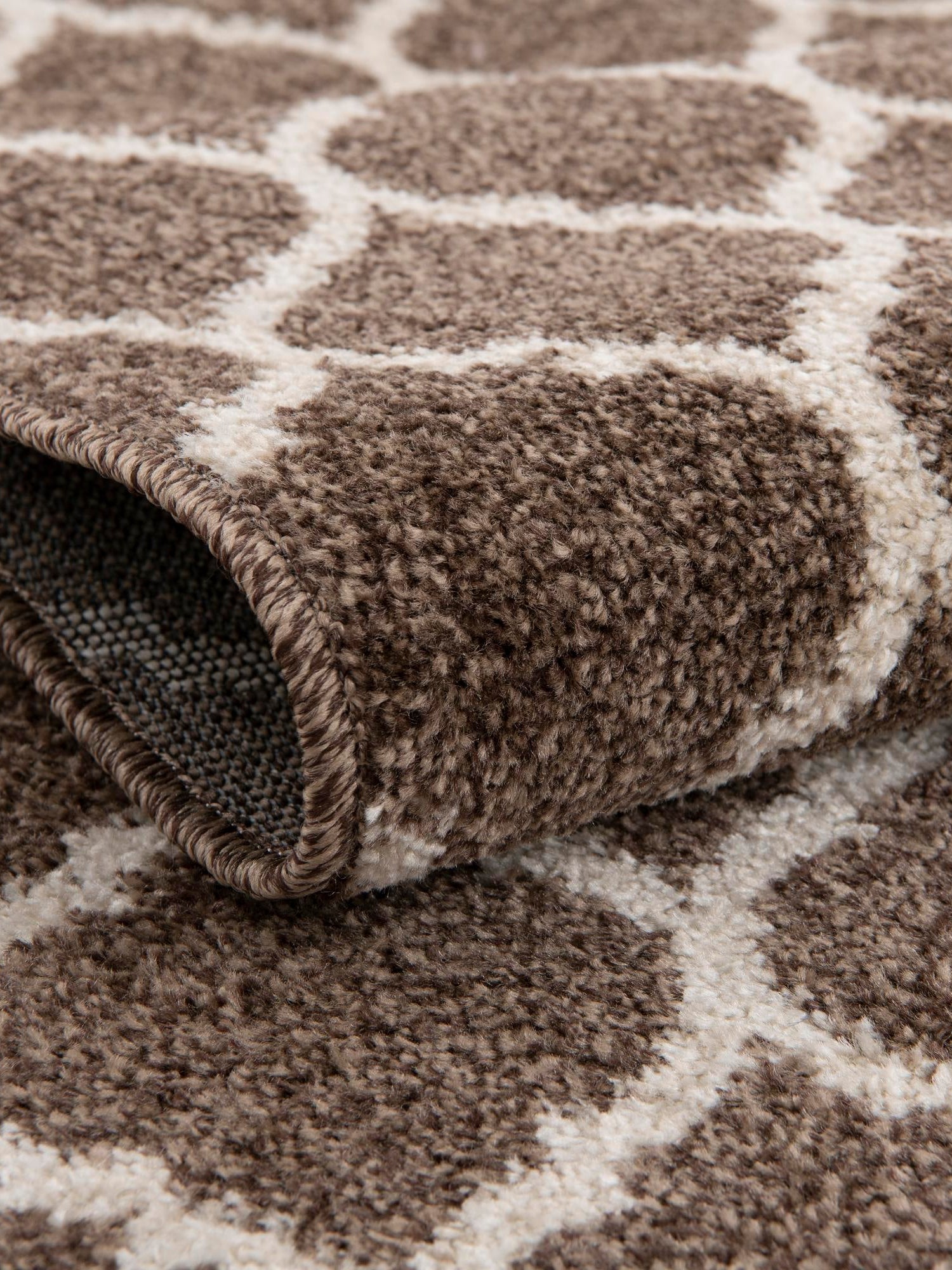 Brown 6' 1 x 6' 1 Trellis Square Area Rug