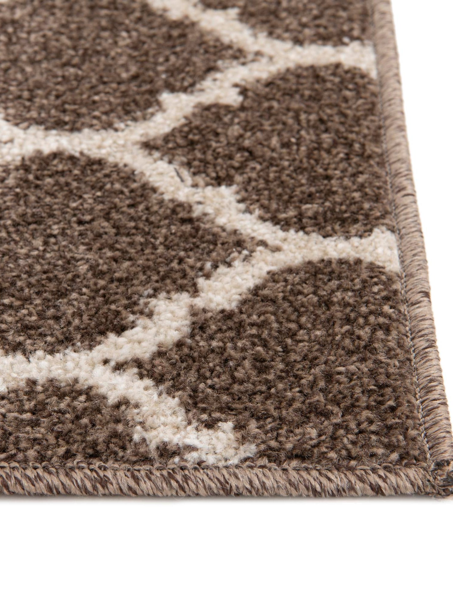Brown 6' 1 x 6' 1 Trellis Square Area Rug