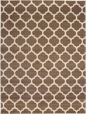 Brown 10' x 13' 1 Trellis Rectangle Area Rug
