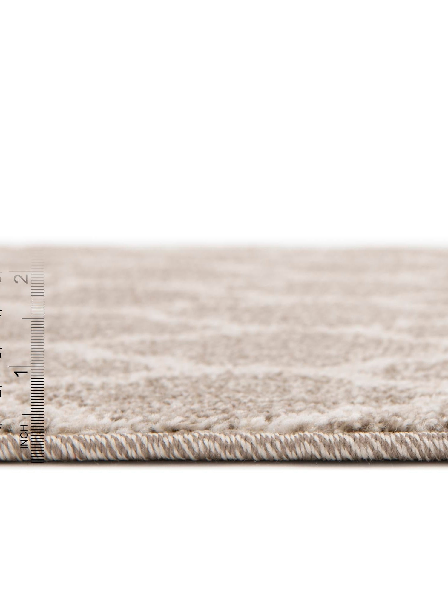 Light Brown 6' 1 x 6' 1 Trellis Square Area Rug