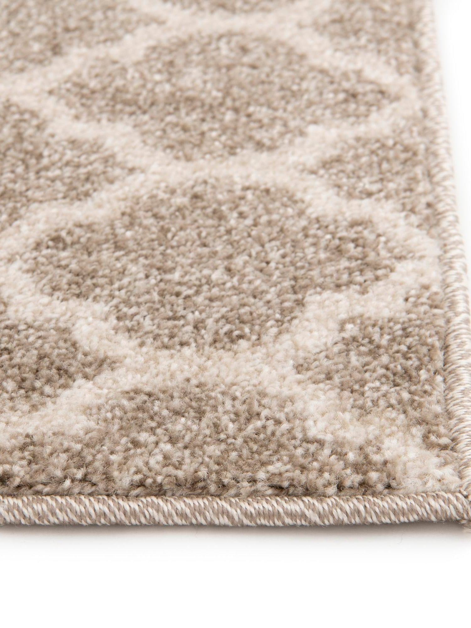 Light Brown 6' 1 x 6' 1 Trellis Square Area Rug