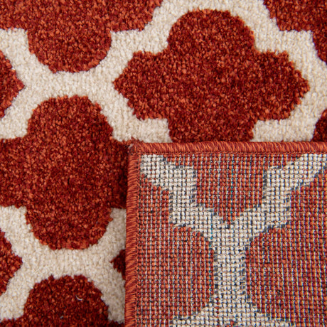Light Terracotta 6' x 6' Trellis Square Area Rug Geometric Modern Unique Durable Easy Clean Carpet for Contemporary Interior Design for Sale at Rug Engine