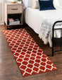 Light Terracotta 2' 7 x 16' 5 Trellis Runner Area Rug