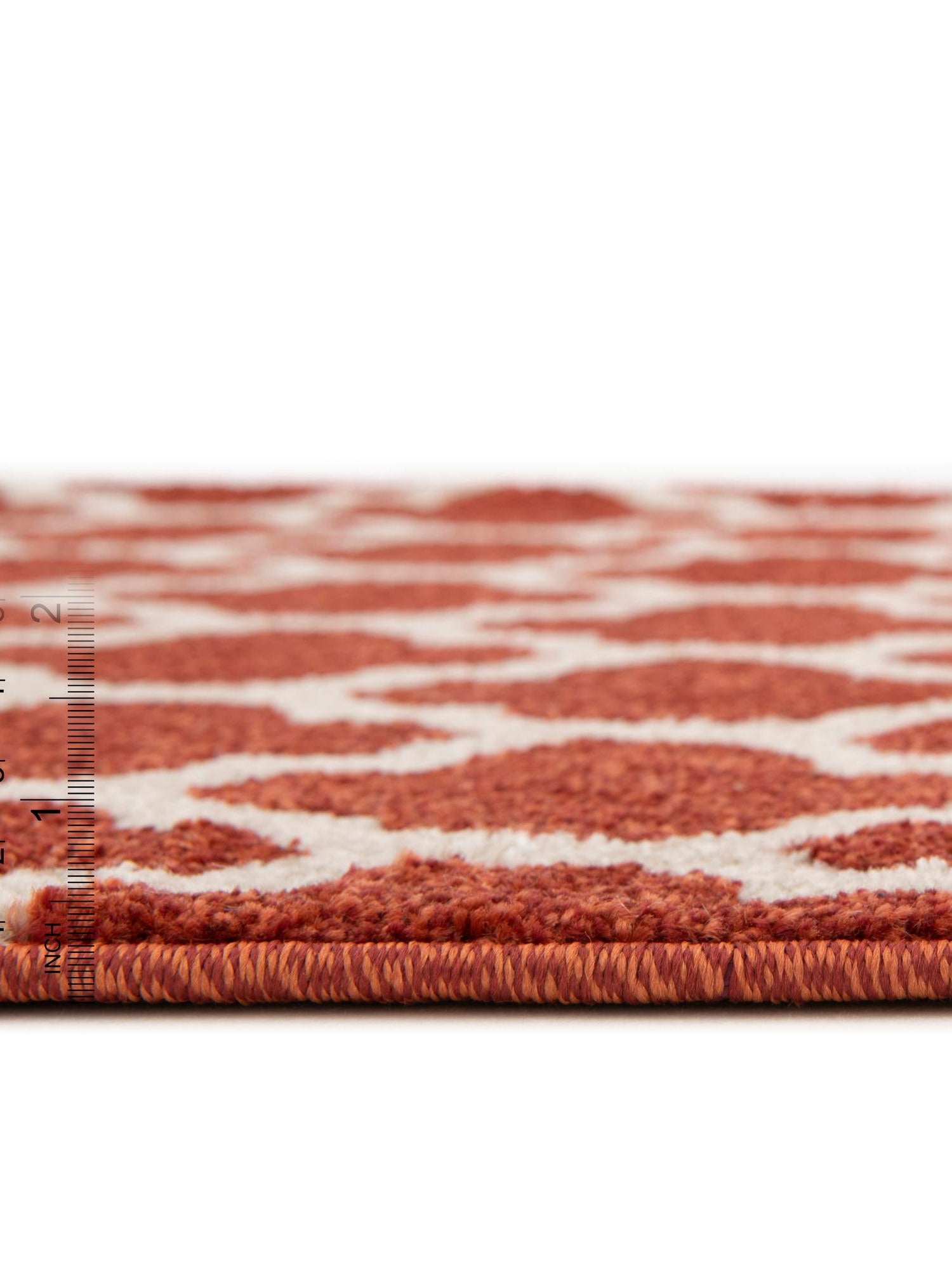 Light Terracotta 2' 7 x 19' 8 Trellis Runner Area Rug