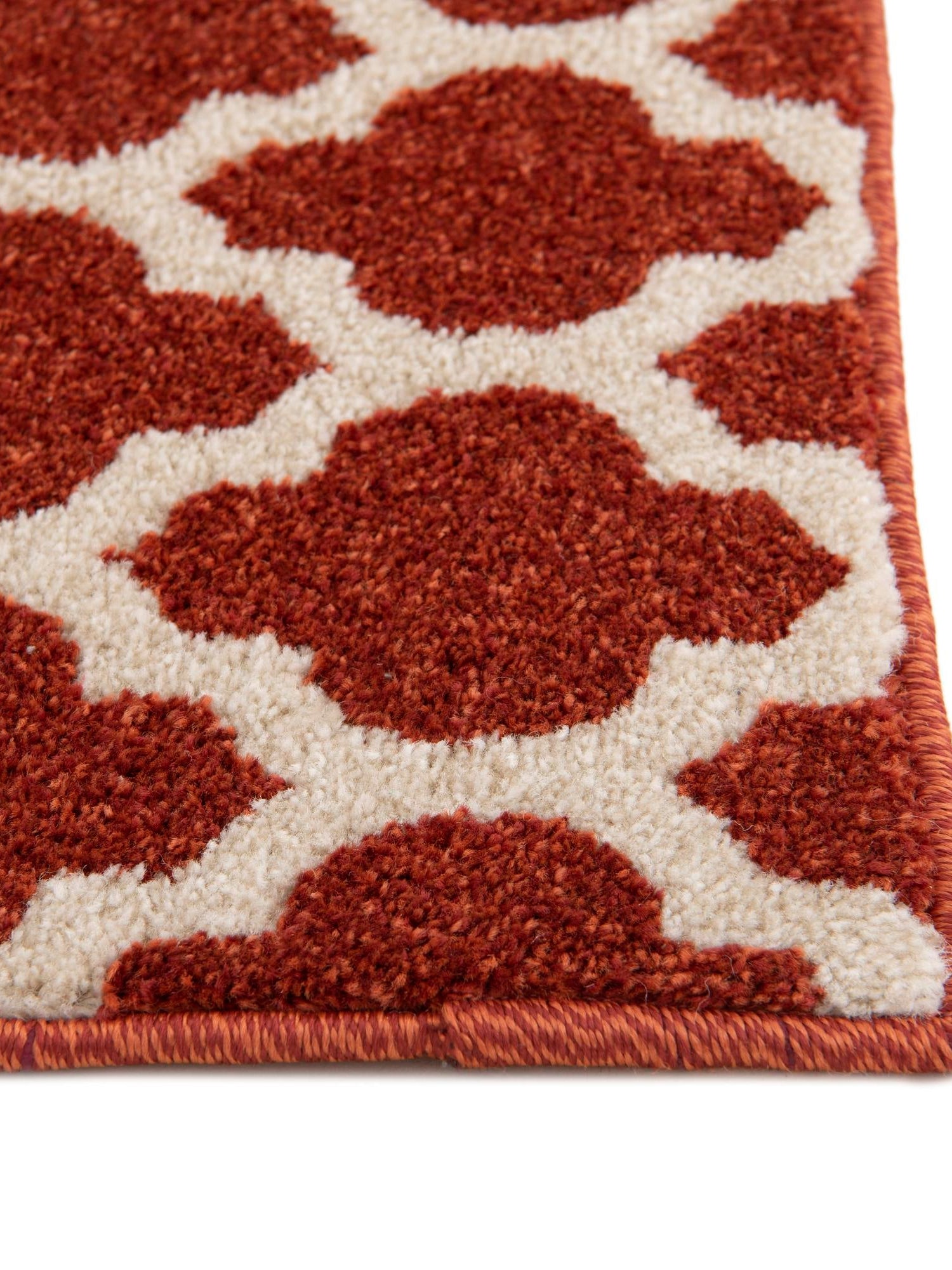Light Terracotta 2' 7 x 19' 8 Trellis Runner Area Rug