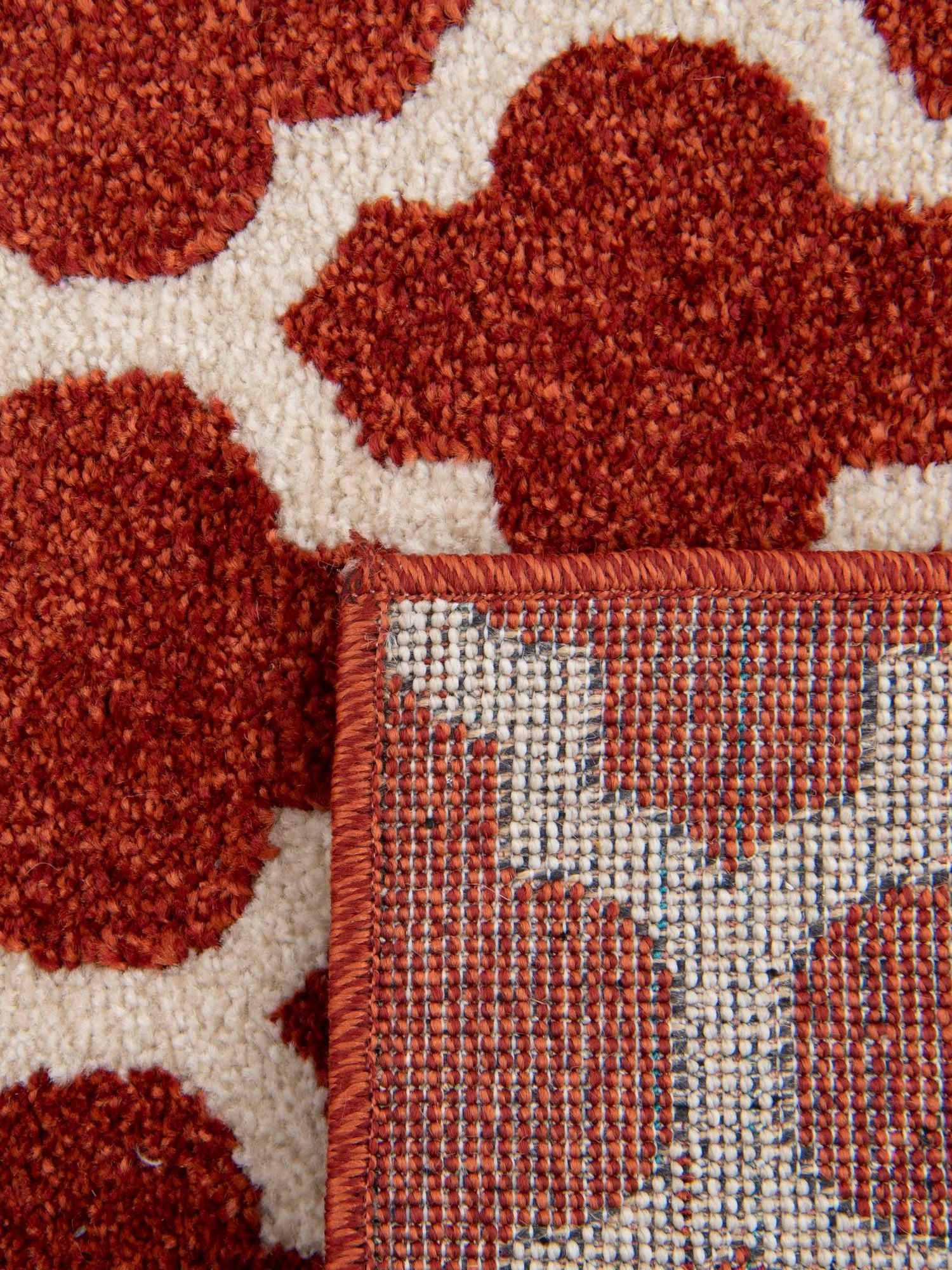 Light Terracotta 2' 7 x 19' 8 Trellis Runner Area Rug