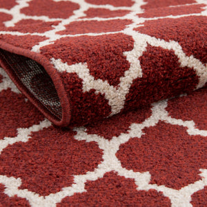 Dark Terracotta 8' x 8' Trellis Square Rug