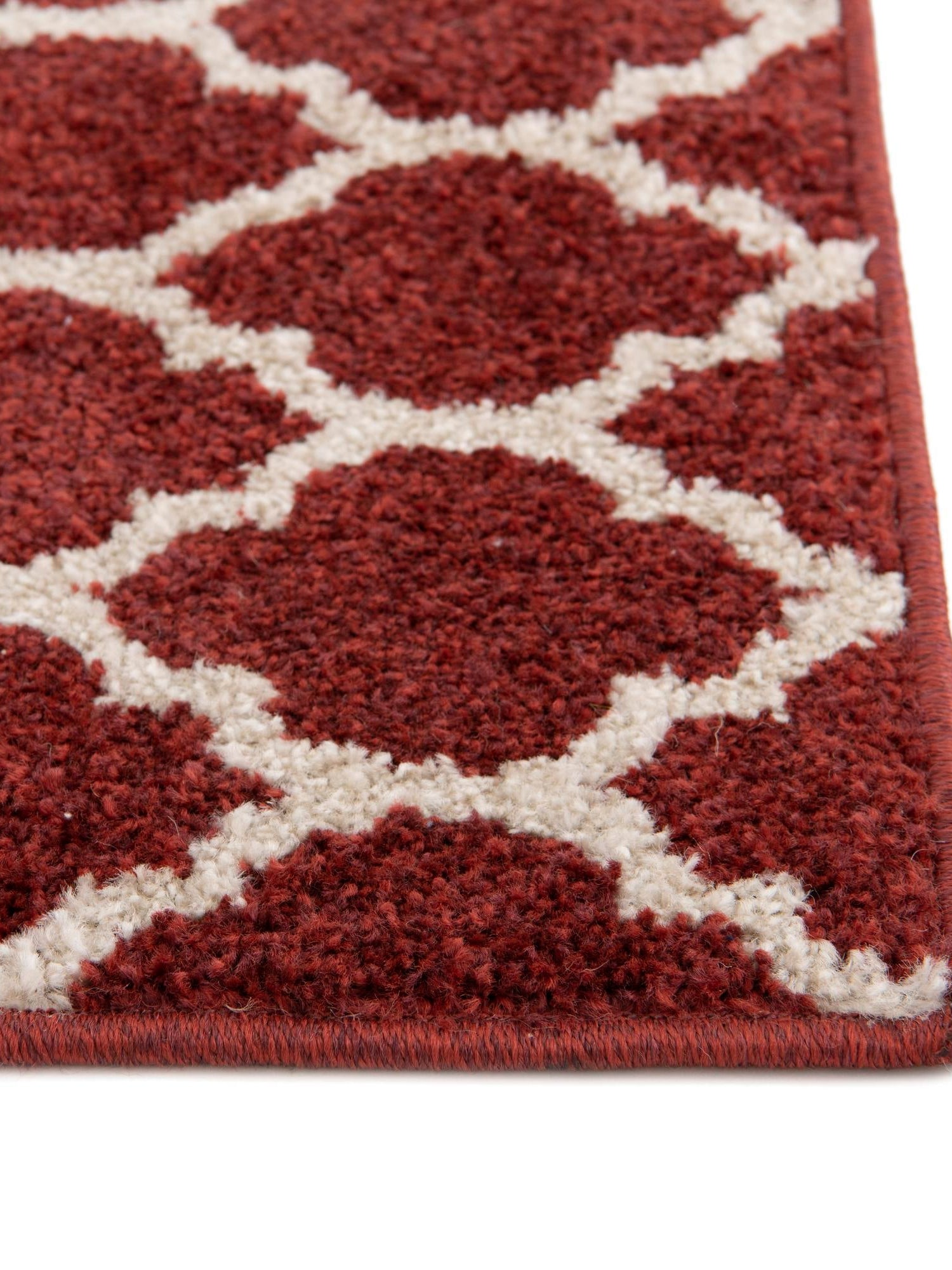 Dark Terracotta 7' 10 x 7' 10 Trellis Square Area Rug