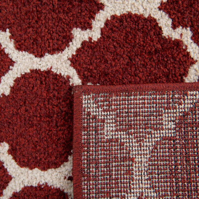 Dark Terracotta 10' x 10' Trellis Square Area Rug