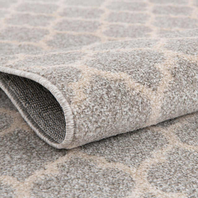 Light Gray 10' x 10' Trellis Square Area Rug