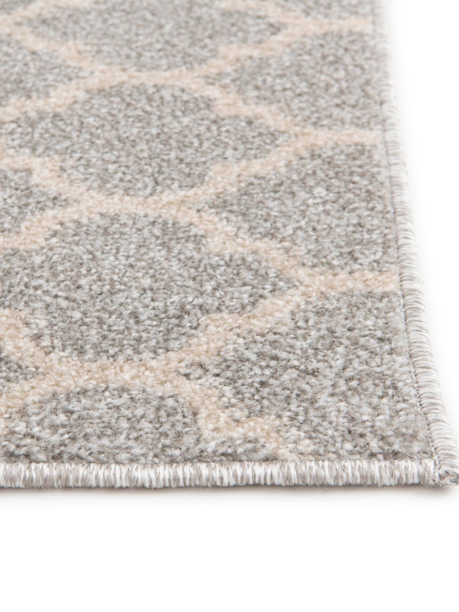 Light Gray 6' 1 x 6' 1 Trellis Square Area Rug