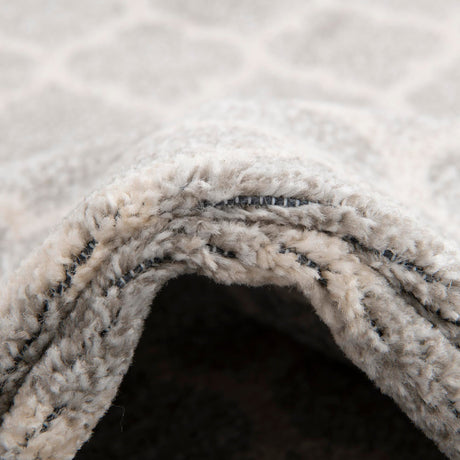 Light Gray 6' 1 x 6' 1 Trellis Square Area Rug Geometric Modern Unique Durable Easy Clean Carpet for Contemporary Interior Design for Sale at Rug Engine