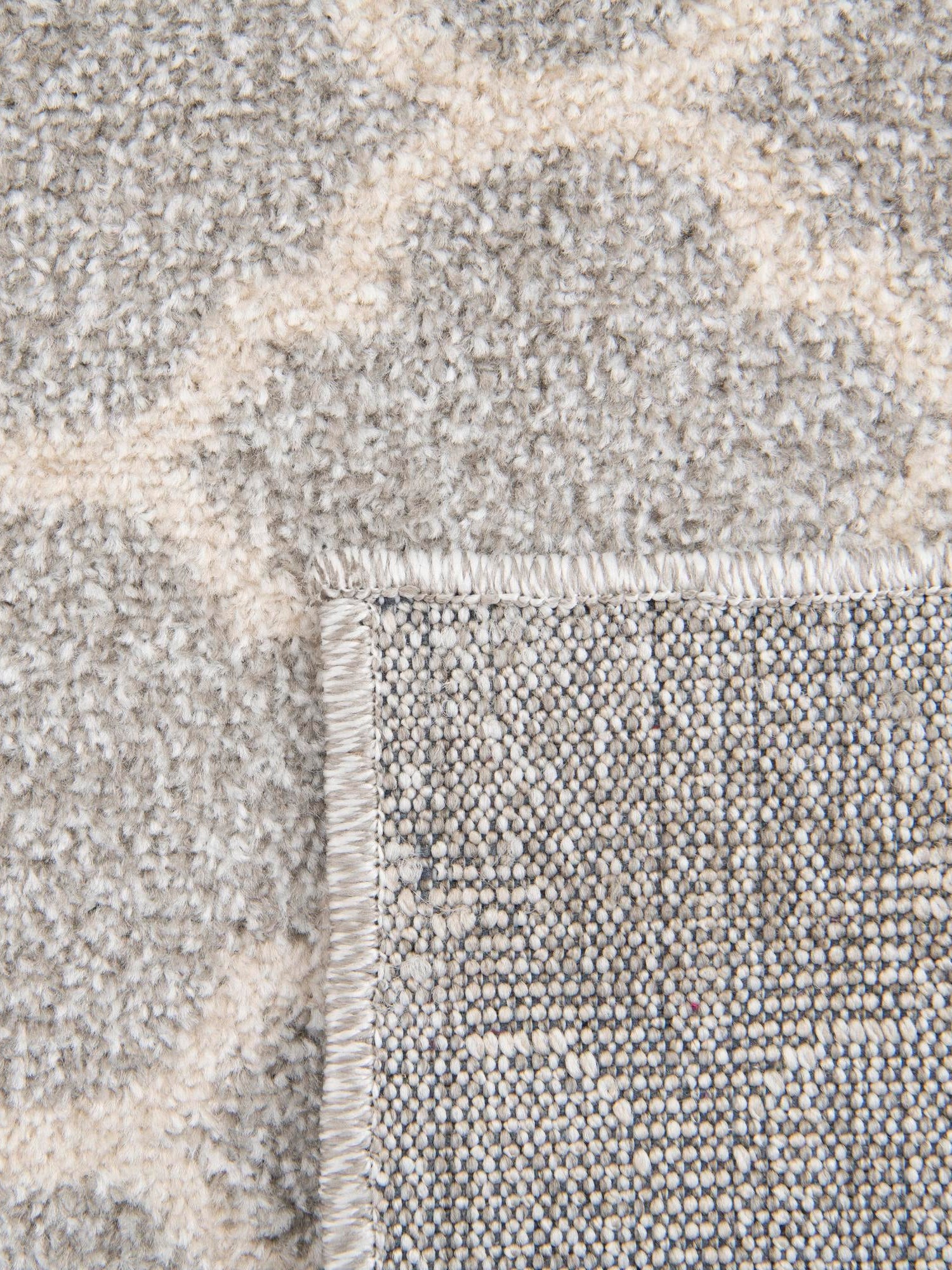 Light Gray 10' x 10' Trellis Square Area Rug