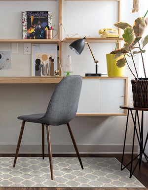 Light Gray 2' 7 x 16' 5 Trellis Runner Area Rug