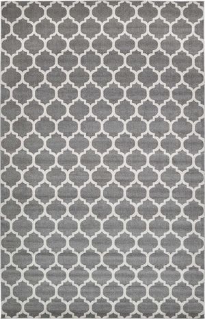 Dark Gray 10' 6 x 16' 5 Trellis Rectangle Area Rug
