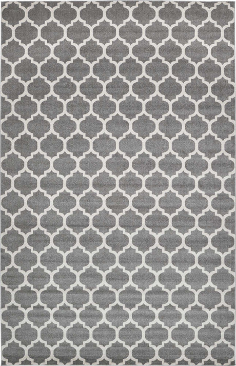 Dark Gray 10' 6 x 16' 5 Trellis Rectangle Area Rug