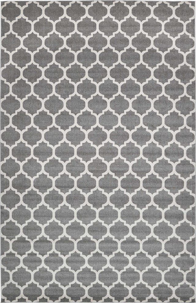 Dark Gray 10' 6 x 16' 5 Trellis Rectangle Area Rug