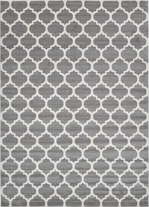 Dark Gray 10' x 14' 1 Trellis Rectangle Area Rug