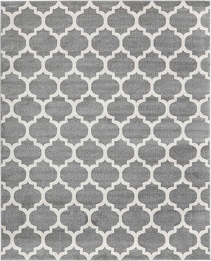 Dark Gray 8' x 10' Trellis Rectangle Rug