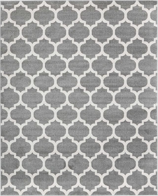 Dark Gray 8' x 10' Trellis Rectangle Rug