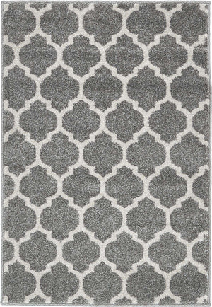 Dark Gray 2' x 3' 1 Trellis Rectangle Area Rug