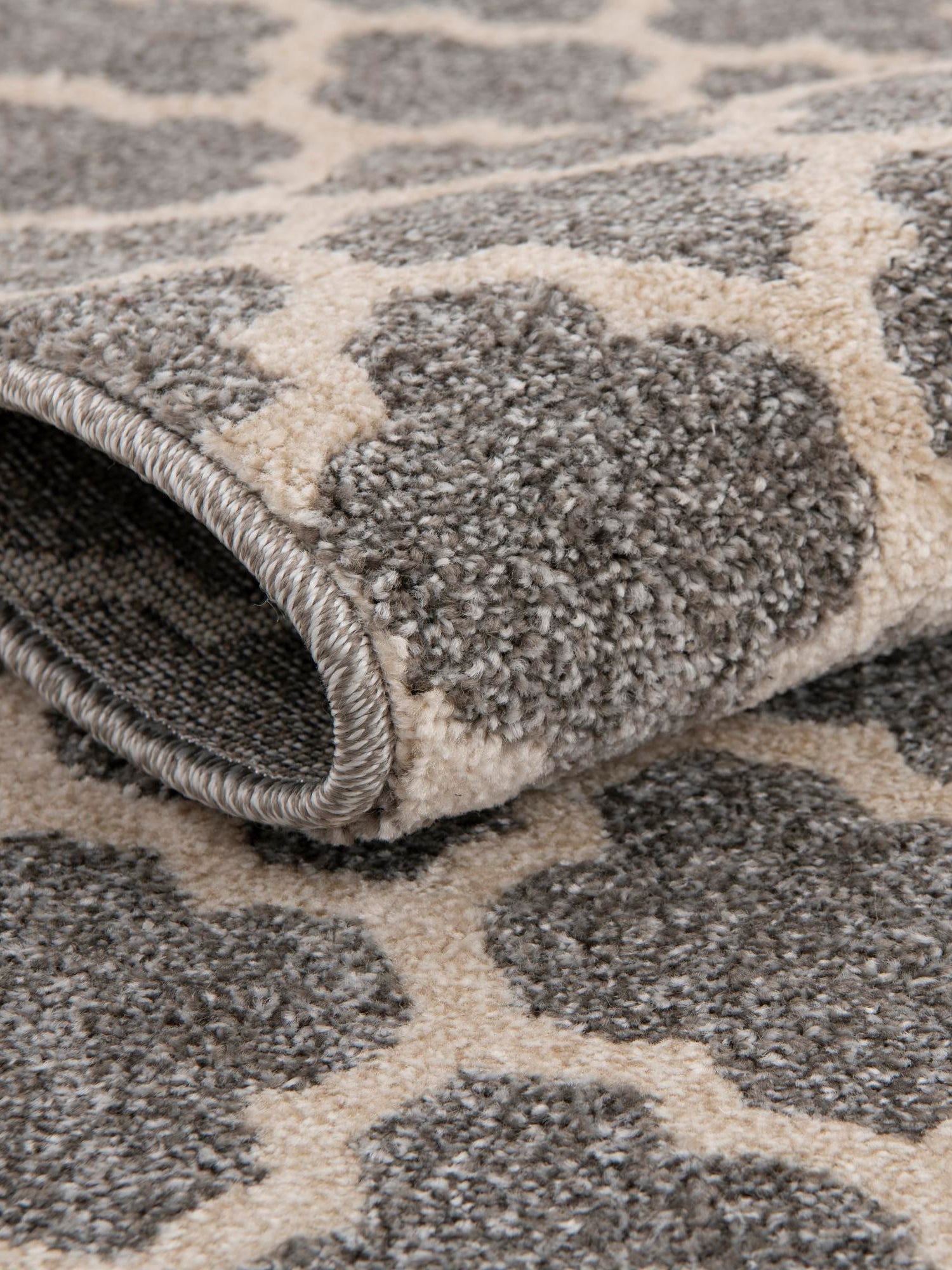 Dark Gray 10' x 10' Trellis Square Area Rug