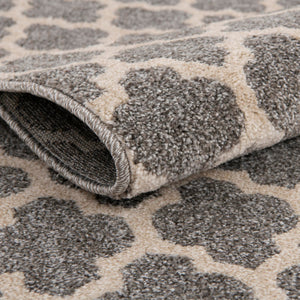 Dark Gray 10' x 10' Trellis Square Area Rug