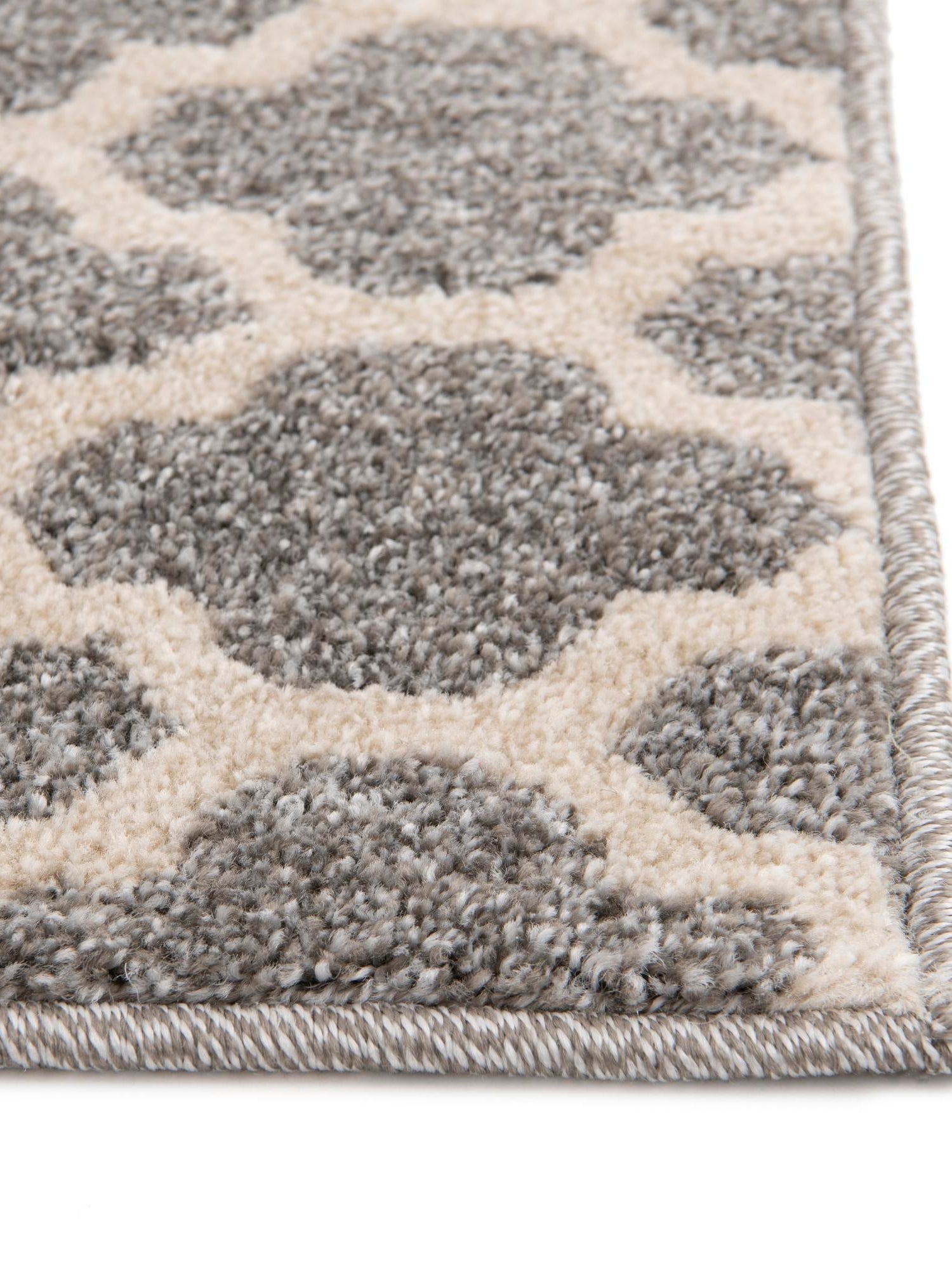 Dark Gray 10' x 10' Trellis Square Area Rug