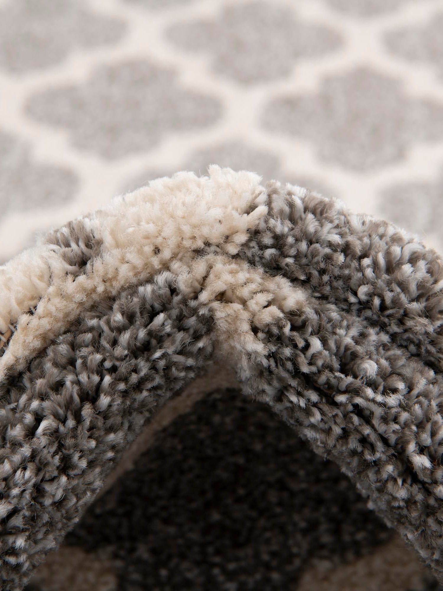 Dark Gray 7' 10 x 7' 10 Trellis Square Area Rug