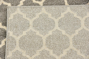 Dark Gray 2' 5 x 8' Trellis Runner Rug